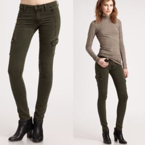 Vince Olive Skinny Cargo Pants